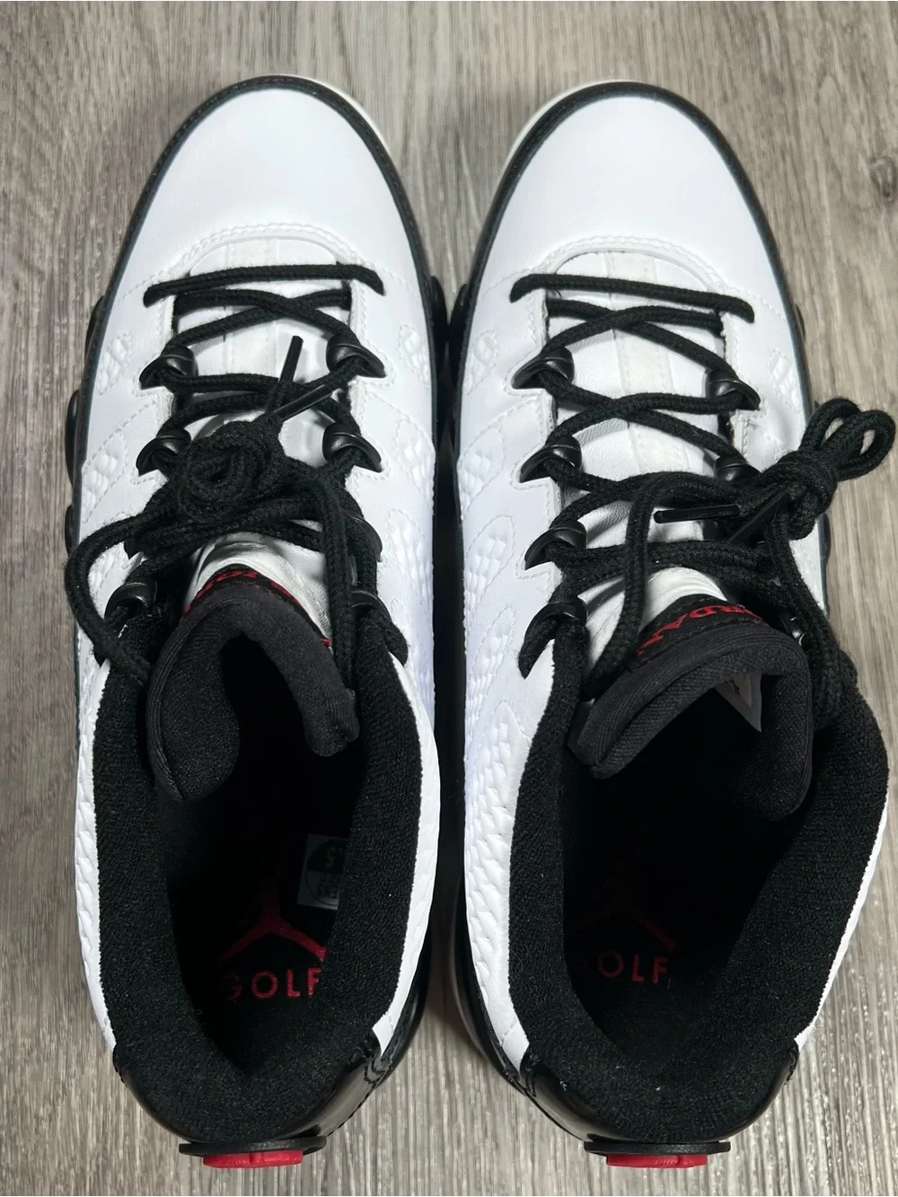 New Nike Air Jordan 9 Retro Low G Golf White Black Mens Size 8.5 FJ5934-100
